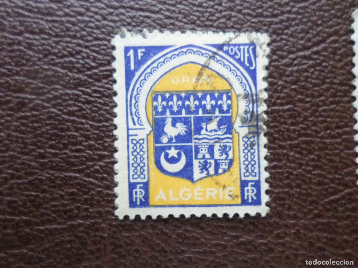 Sellos: :argelia, 1947, escudo de oran, Yvert 256