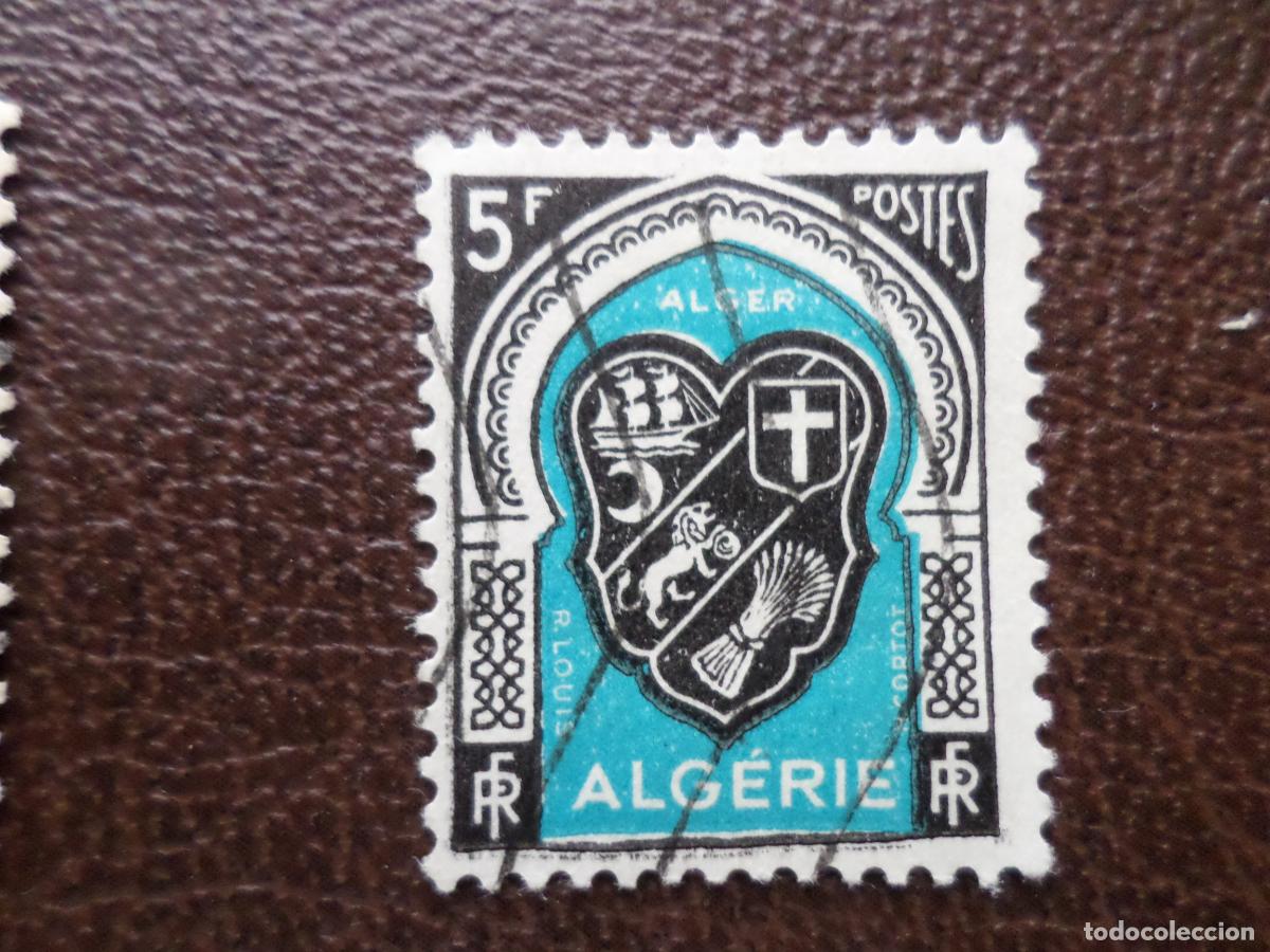 Sellos: :argelia, 1948, escudo de argel, Yvert 268
