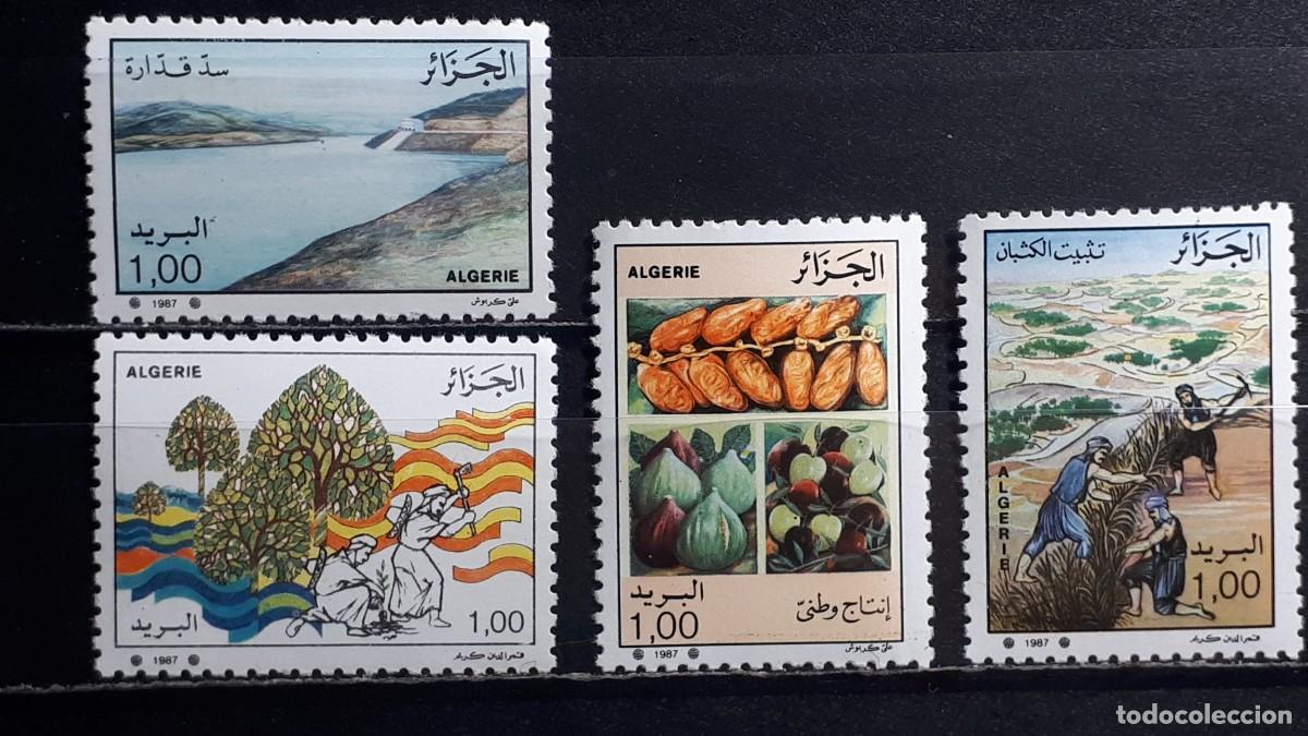 Sellos: ARGELIA. A&Ntilde;O 1987. **. YVERT 909/12
