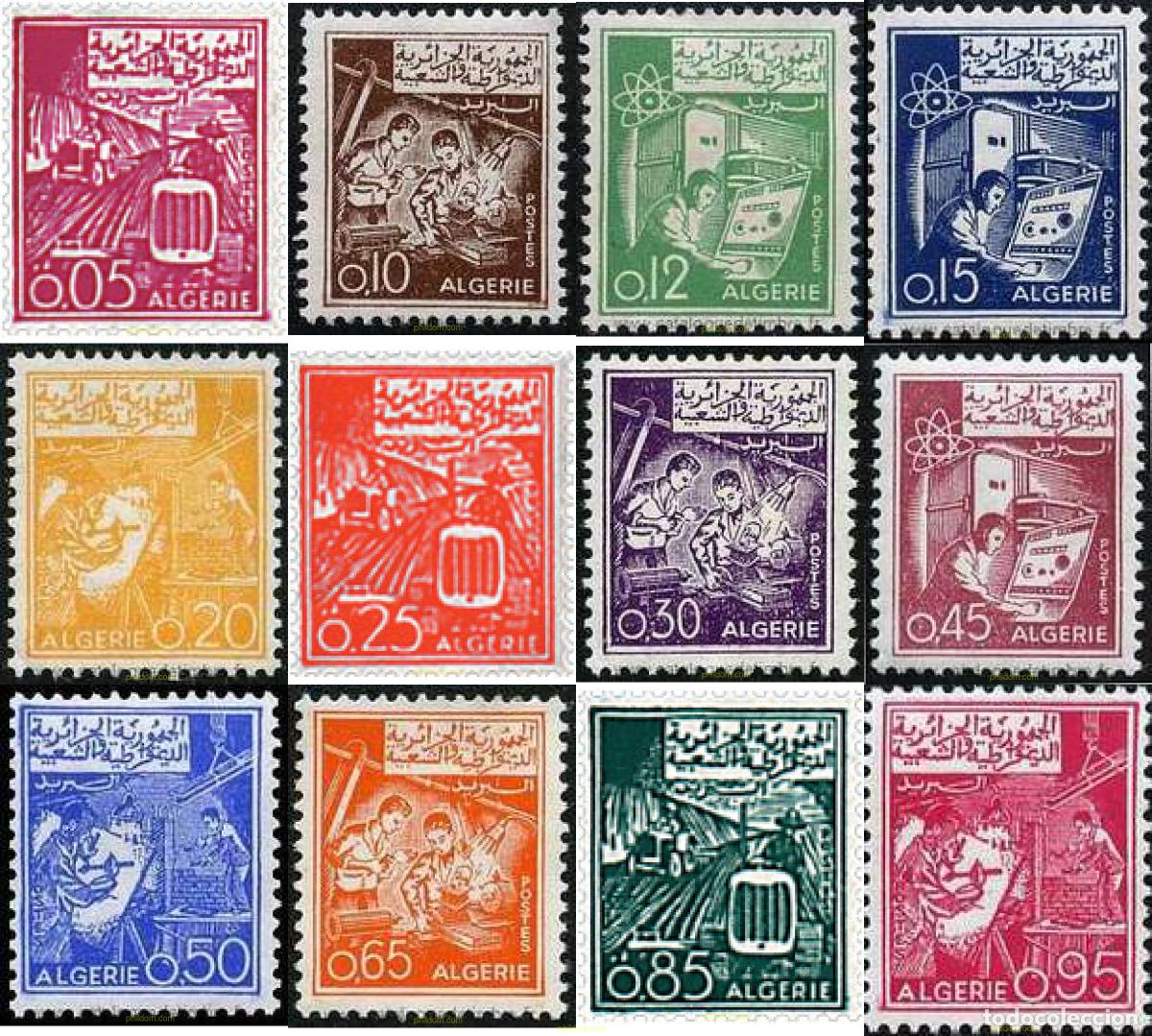 Sellos: 39152 MNH ARGELIA 1964 SERIE BASICA