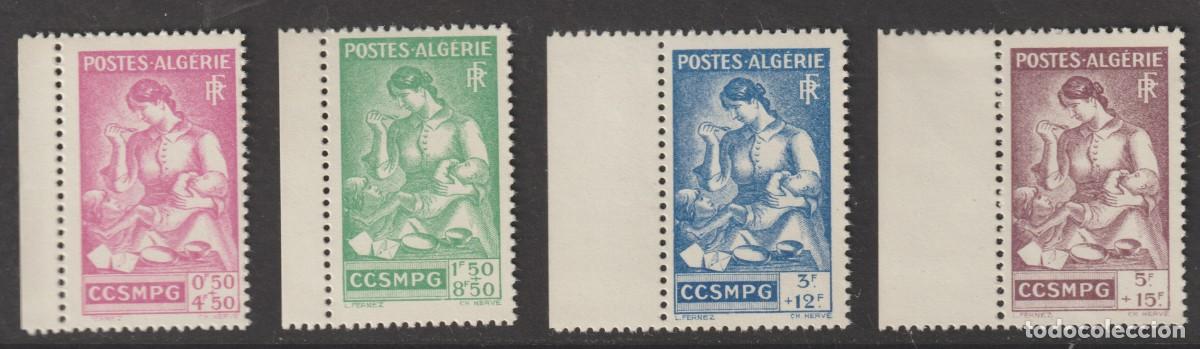 Sellos: Argelia 1944 - Yvert 205/208 mnh**
