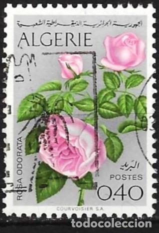Sellos: Argelia 1973 - Mi 607 - YT 569 - Flores : Rosas