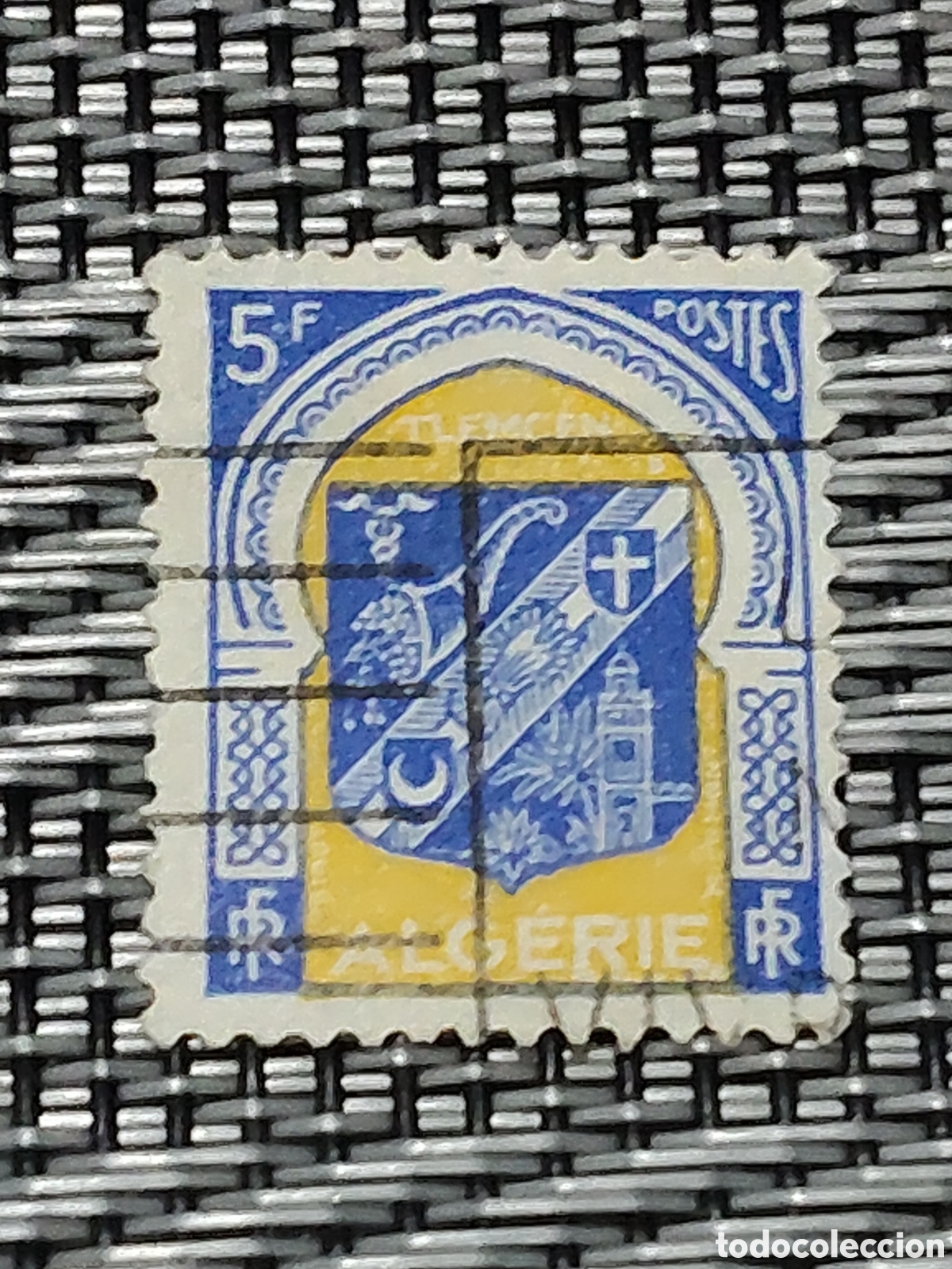 Sellos: Sello de Argelia Escudo de armas de Tlemecen 1950