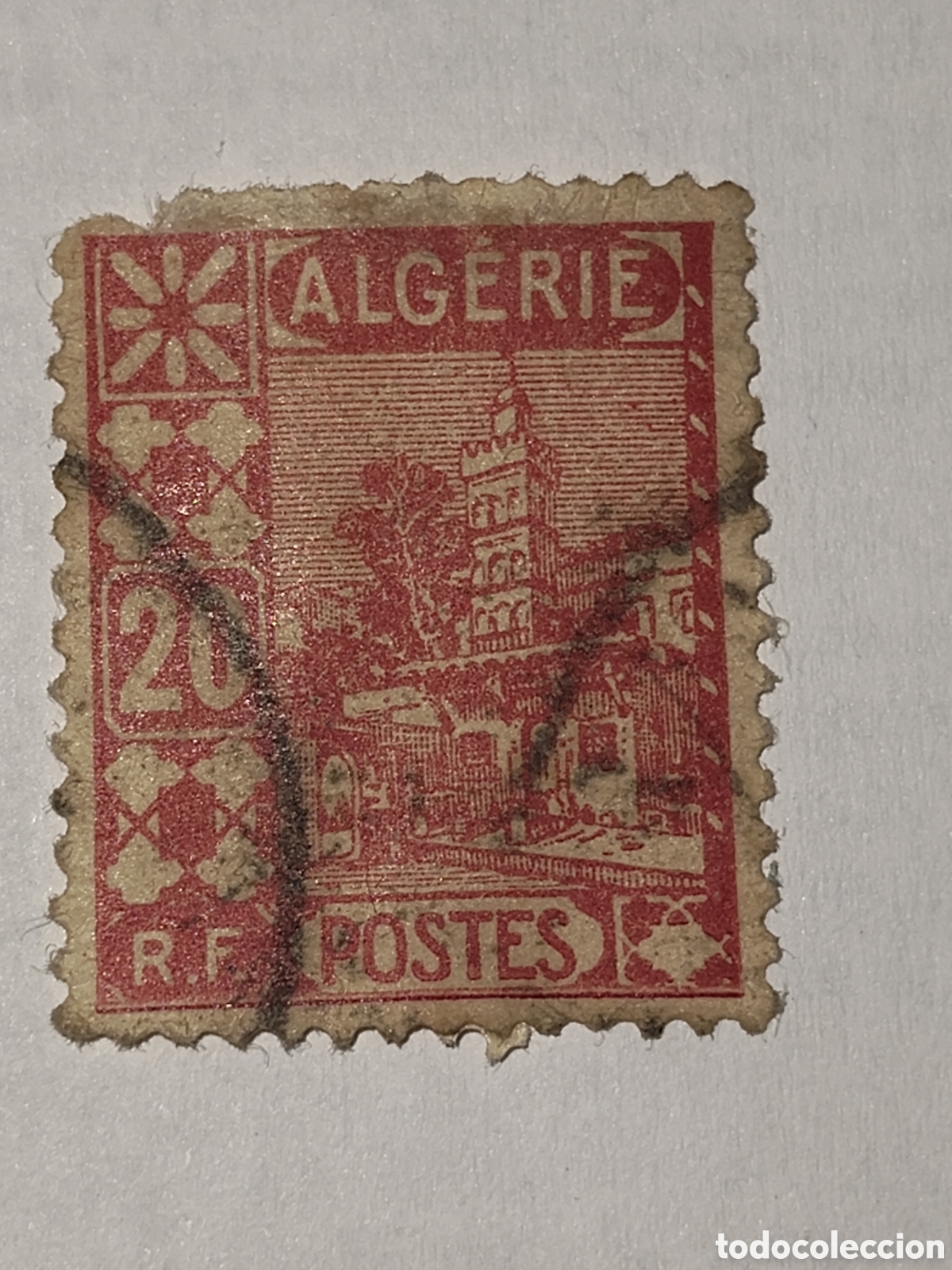 Sellos: Sello de Argelia francesa Mezquita de Sidi Abder Rahman 1926