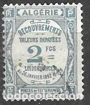 Sellos: SELLO USADO DE ARGELIA 1926, TASA YT 20