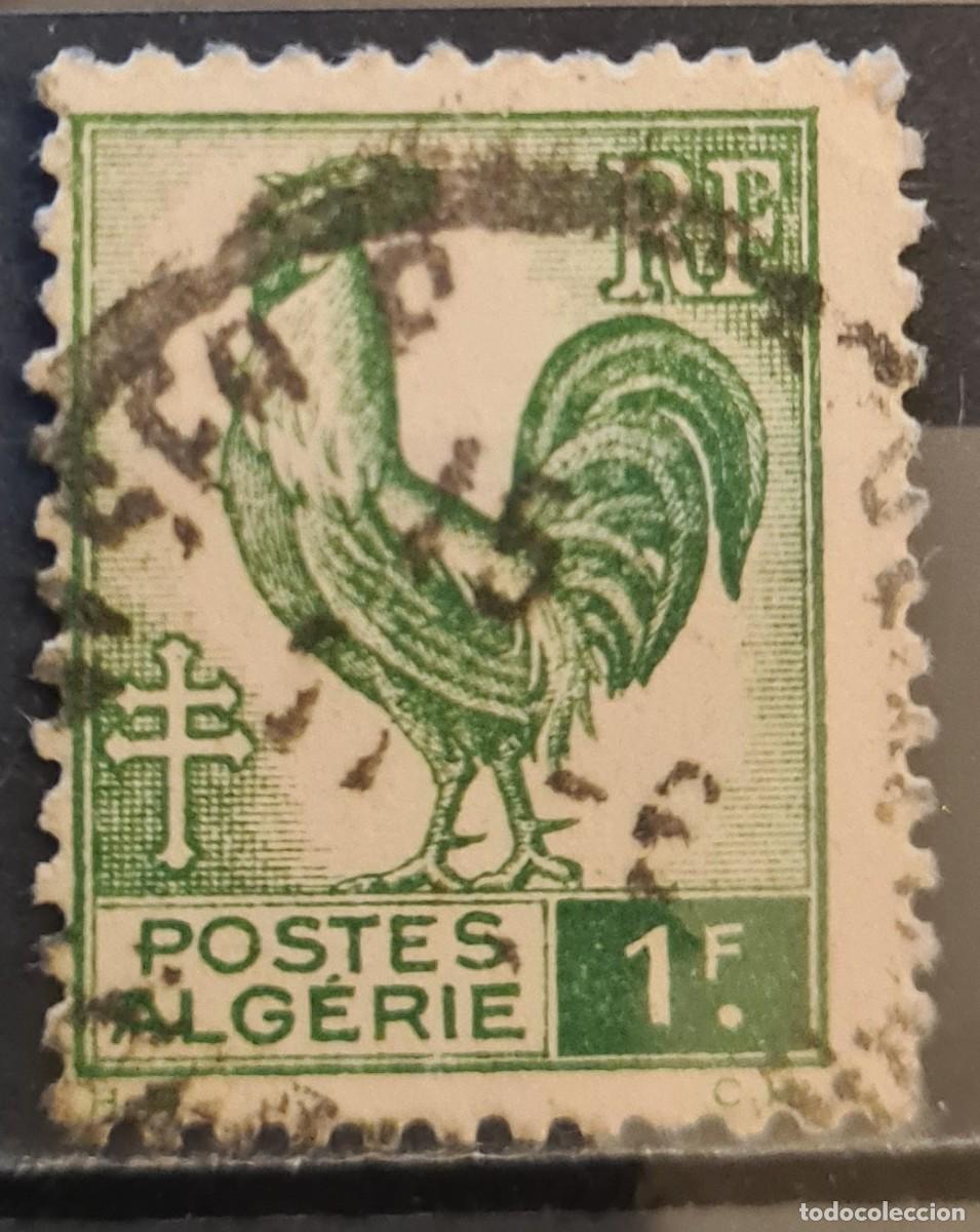 Sellos: Sello usado de Argelia 1944-45