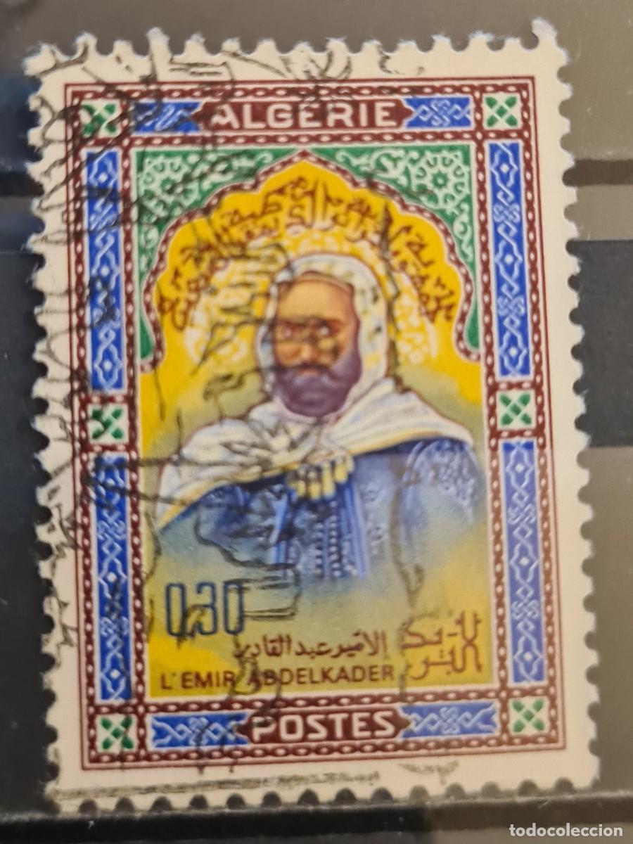 Sellos: Sello usado de Argelia 1966: Retorno de las cenizas del emir Abd-el-Kader