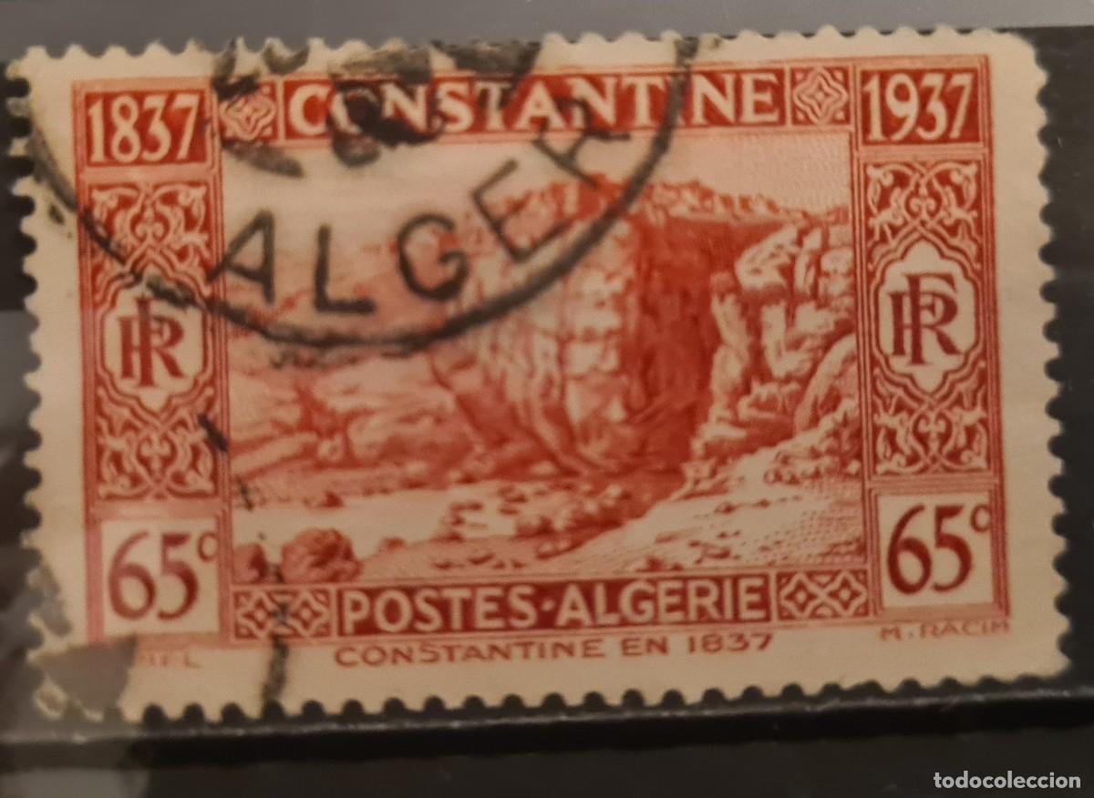 Timbres: Sello usado de Argelia 1937: Centenario de la toma de Constantine