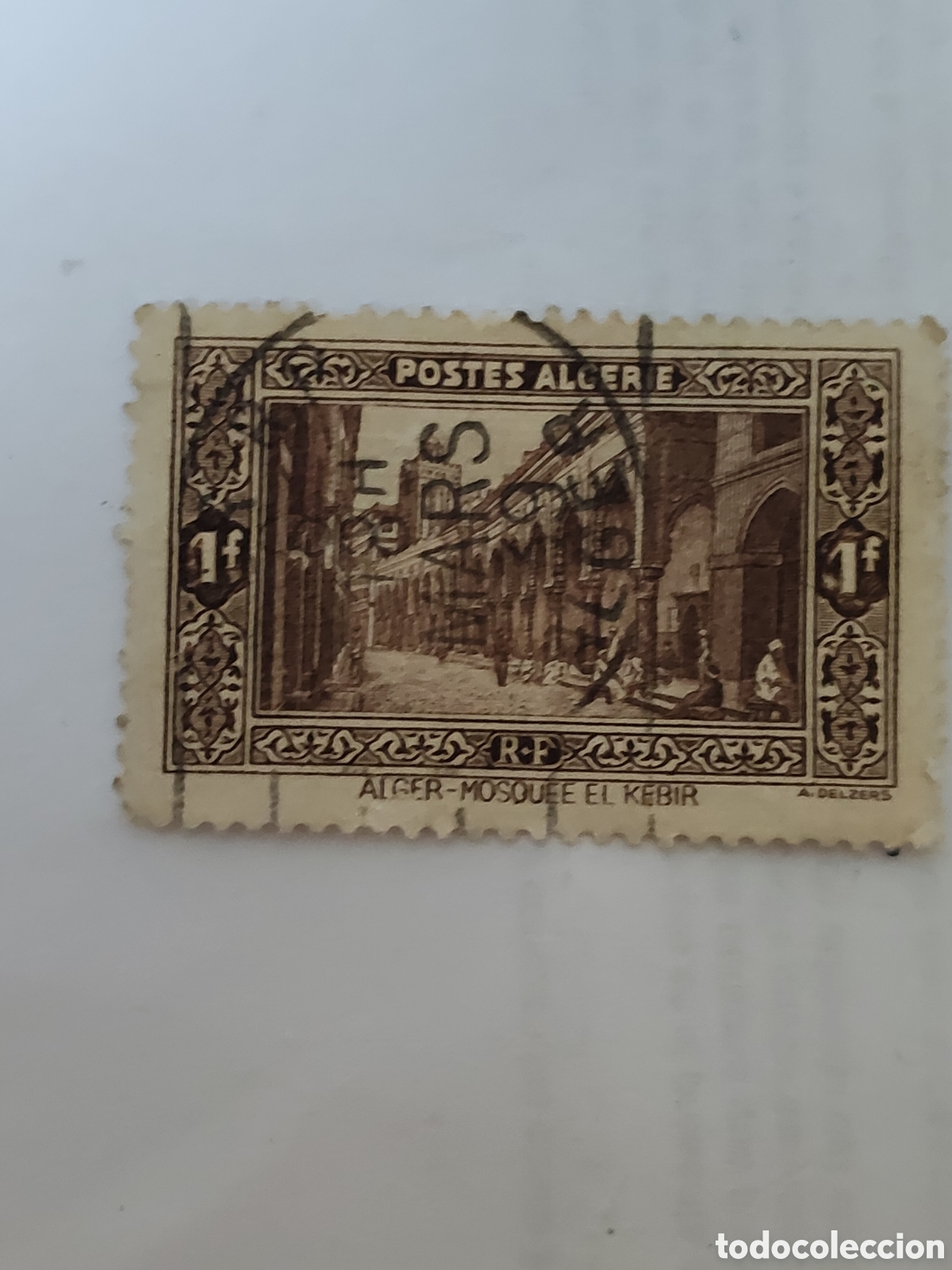 Timbres: Sello de Argelia Mezquitas de El-Kebir -Argel 1936