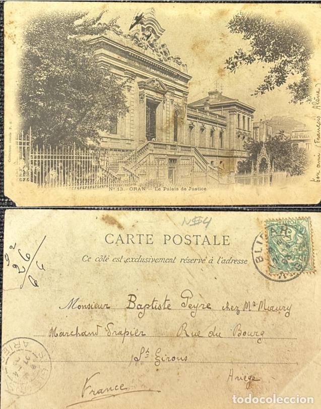 Sellos: TS.)1904, ALGERIA, ORAN TO SAINT-ARI&Egrave;GE, ILLUSTRATED POSTCARD, PRE-PRINTED WITH A MONOCHROME PHOTOGR