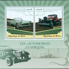 Sellos: BENIN 2019 SHEET MNH CLASSIC CARS COCHES CLASICOS AUTOMOVILES AUTOS AUTOMOBILI VOITURES