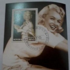 Sellos: BENIN 2002 SHEET USED MNH MARILYN MONROE ACTRICES ACTRESSES CINE CINEMA. Lote 362457930