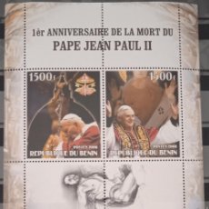 Sellos: BENIN 2006 SHEET MNH PAPA JUAN PABLO II POPE JOHN PAUL PAPE JEAN PAUL PAPA BENEDICTO POPE BENEDICT. Lote 365583561