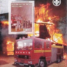 Sellos: BENIN 2007 SHEET MNH BOMBEROS POMPIERS FIRE ENGINES FIRE TRUCKS POMPIERI FEUERWEHRLEUTE. Lote 368841571