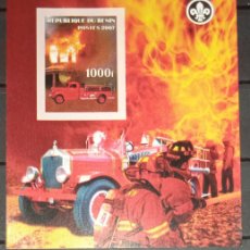 Sellos: BENIN 2007 SHEET MNH IMPERF BOMBEROS POMPIERS FIRE ENGINES FIRE TRUCKS POMPIERI FEUERWEHRLEUTE. Lote 368844106