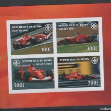 Sellos: BENIN 2007 SHEET MNH IMPERF FORMULA 1 F1 FORMULE 1 COCHES DE CARRERAS RACING CARS DEPORTES SPORTS. Lote 369088366
