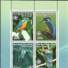 Sellos: BENIN 2007 SHEET MNH FAUNA AVES BIRDS PAJAROS OISEAUX UCCELLI PASSAROS VOGELS. Lote 369091116