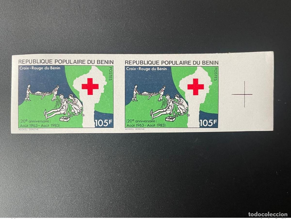 Sellos: Ben&iacute;n 1983 Mi. 317 IMPERF ND Cruz Roja Salud enfermedad creciente