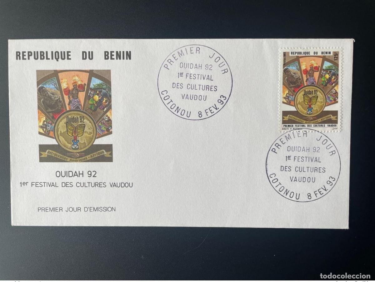 Francobolli: Ben&iacute;n 1993 Mi. 537 FDC Primer d&iacute;a Ouidah 1er Festival de Culturas Vud&uacute;