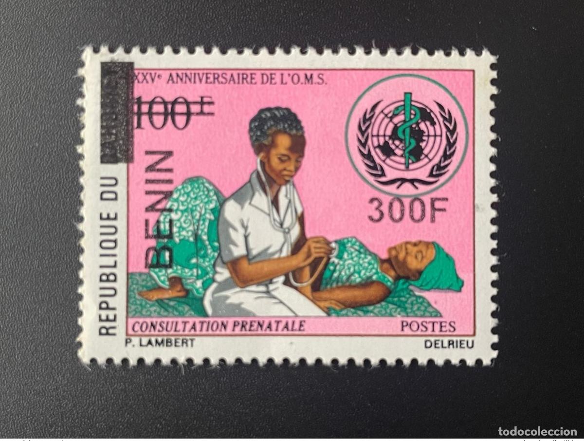 Francobolli: Benin 2008 - 2009 Mi. 1512 sobrecarg&oacute; 25 a&ntilde;os de consulta prenatal la OMS