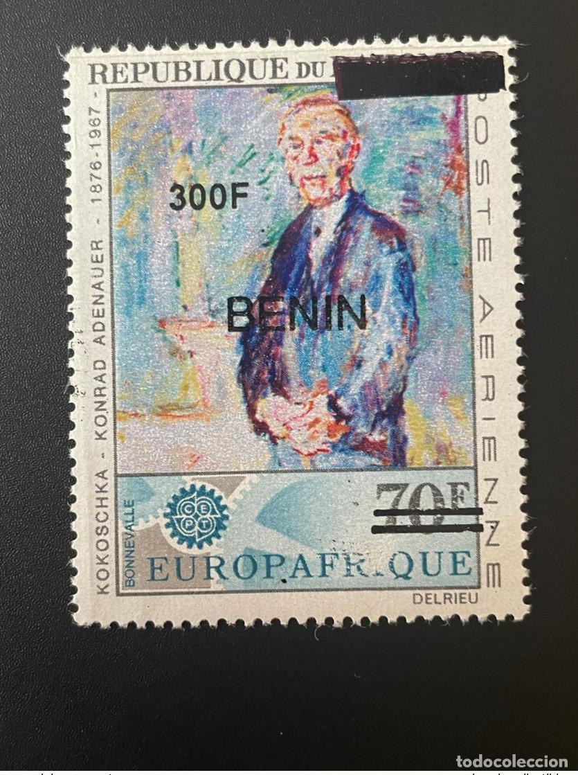 Selos: Ben&iacute;n 2009 mayo de 1603 Europafrica (CEPT) Kokoschka Konrad Adenauer (RFA)