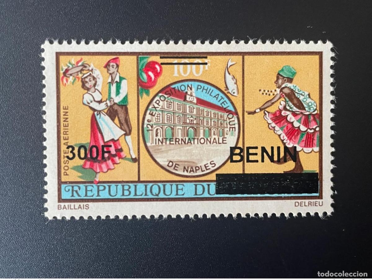 Selos: Benin 2008 - 2009 Mi. 1564 Exposici&oacute;n filat&eacute;lica sobrecargada de N&aacute;poles Poisson