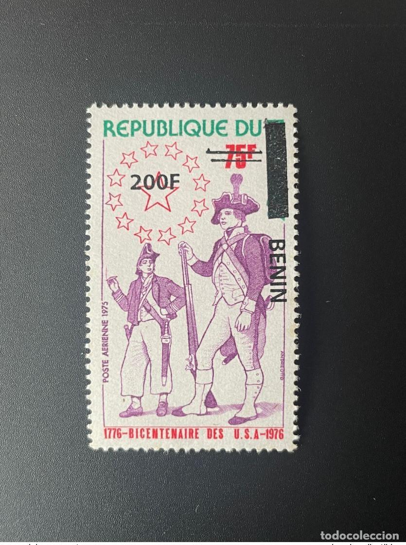Selos: Benin 2008 - 2009 Mi. 1528 sobrecargado 1776 1976 Bicentenario de los Estados Unidos