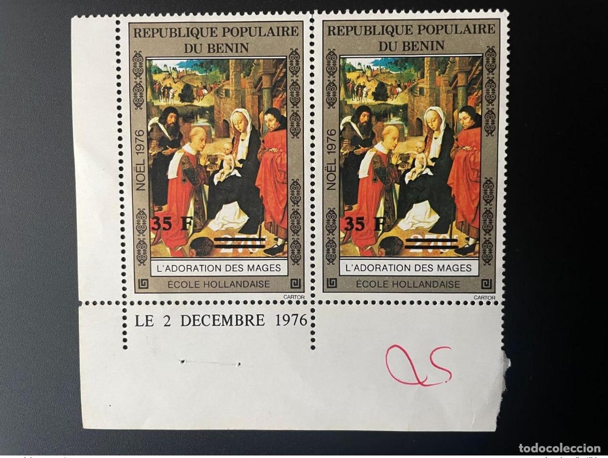 Timbres: Benin 1995 Mi. 892 Overloaded Adoration Magi Dutch School Christmas Fechado rinc&oacute;n