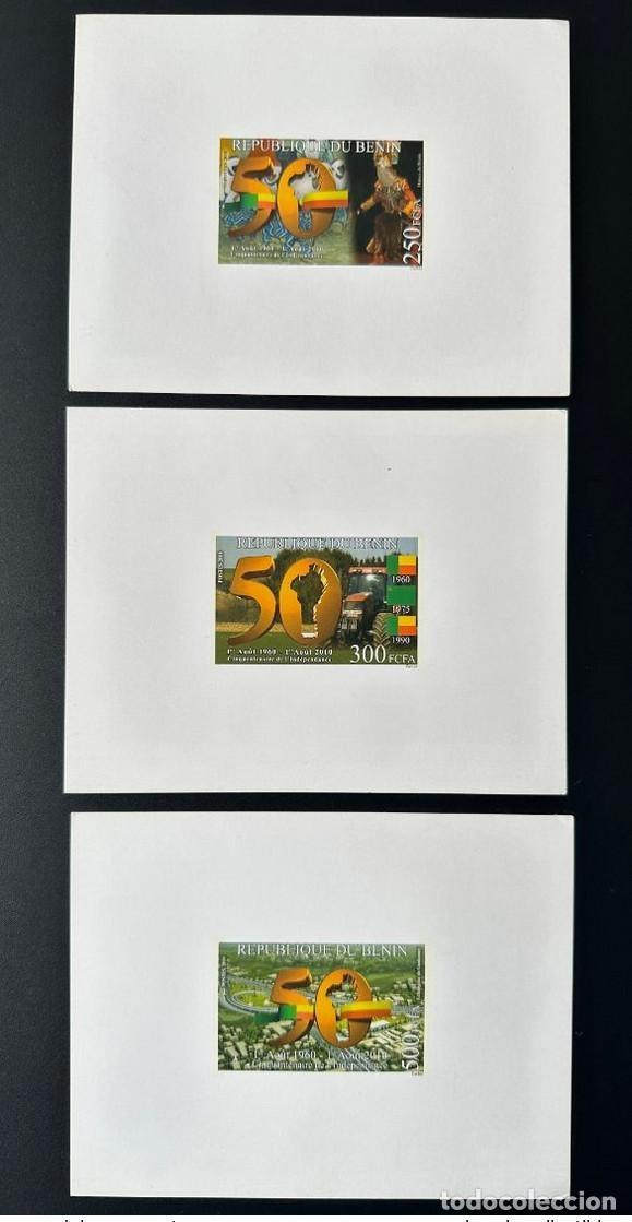 Francobolli: Benin 2010 Mi. 1645 - 1647 Proof Luxe Cincuenta aniversario de la independencia