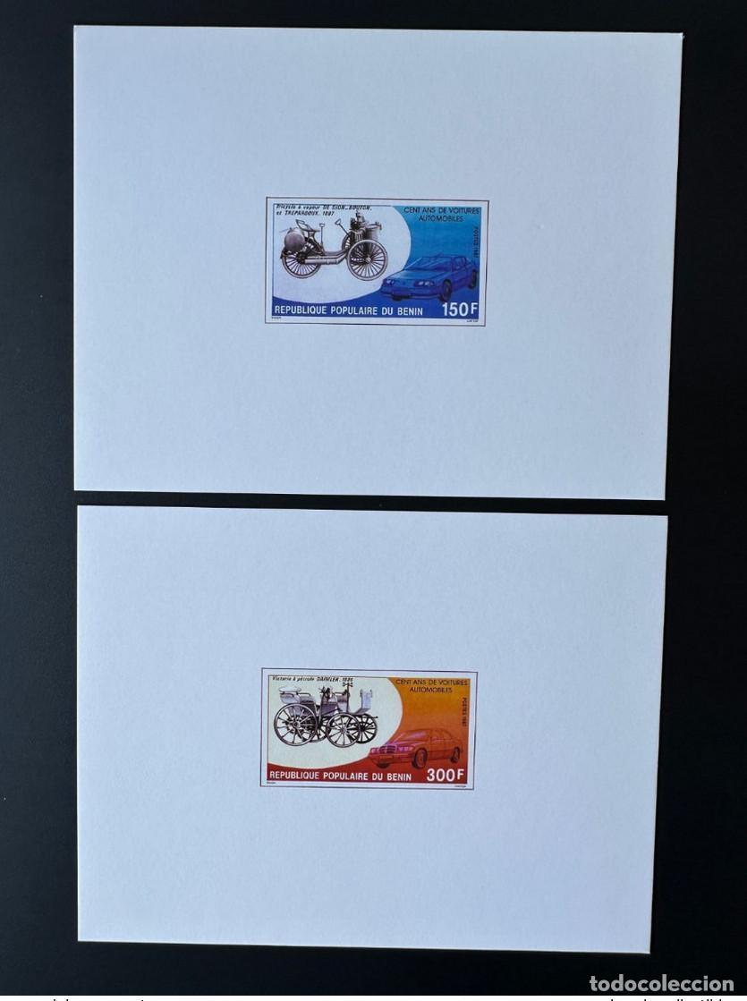 Sellos: Benin 1987 Mi. 454 - 455 Evento de lujo Cien a&ntilde;os autom&oacute;viles Mercedes Benz