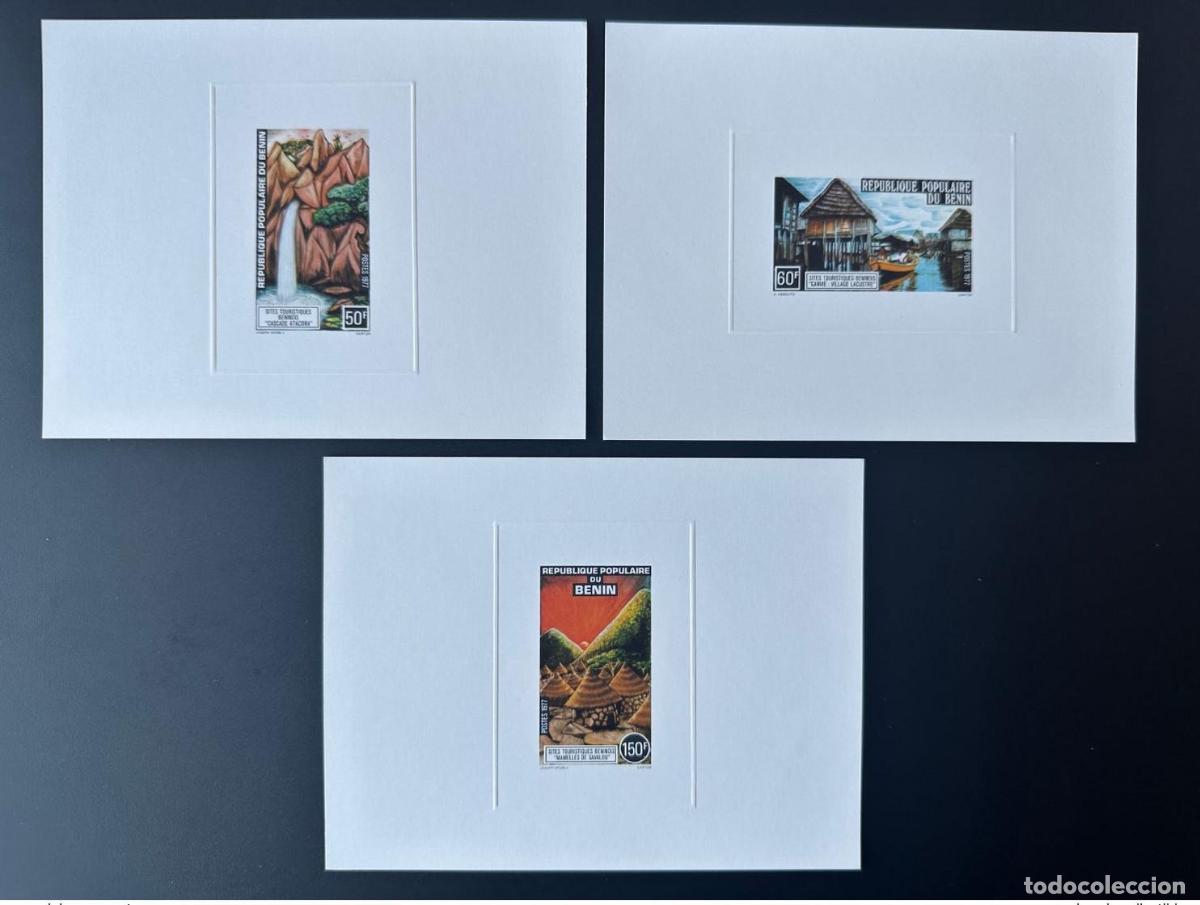 Sellos: Benin 1977 N&ordm; 112 - 114 Evento de lujo | Turismo benin&eacute;s Atacora Ganvi&eacute;