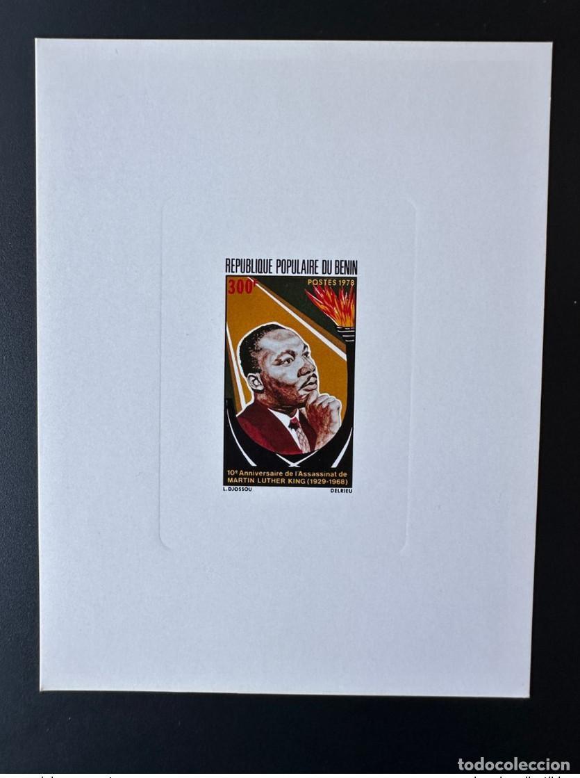 Sellos: Benin 1978 Mi. 150 Prueba de lujo Martin Luther King 10 a&ntilde;os asesinato 1929 - 1968