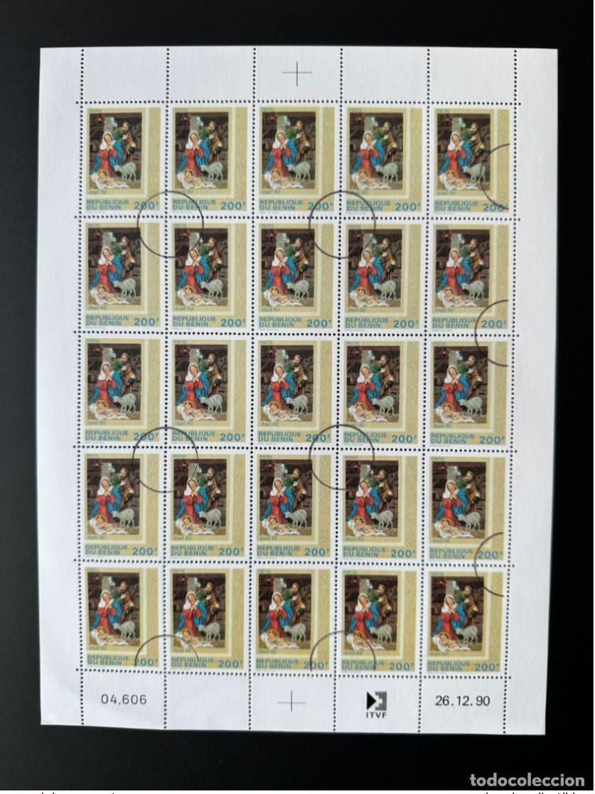 Sellos: Benin 1990 Mi. 501 CANCELADO/CANCELADO Navidad Natal