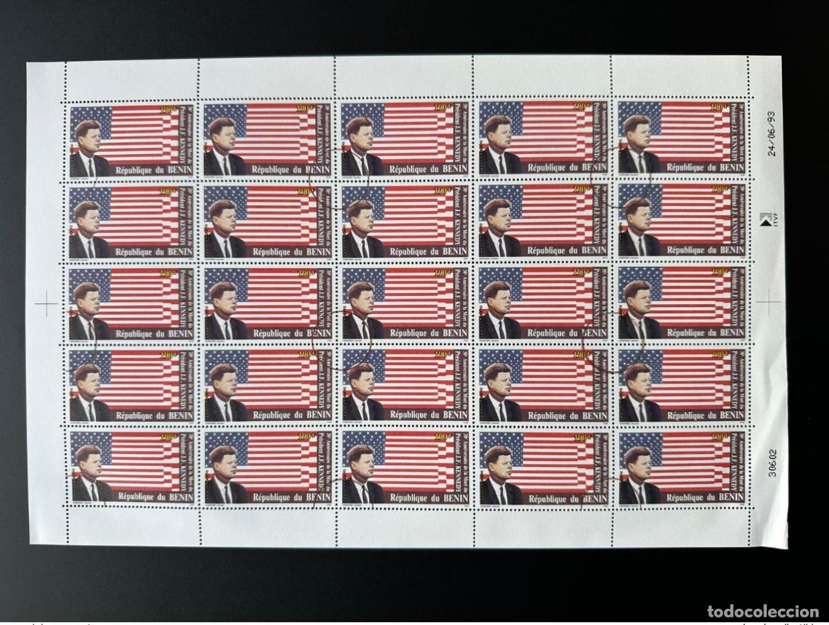 Sellos: Ben&iacute;n 1993 Mi. 457 CANCELA el 30 aniversario de la muerte del presidente JF. Kennedy