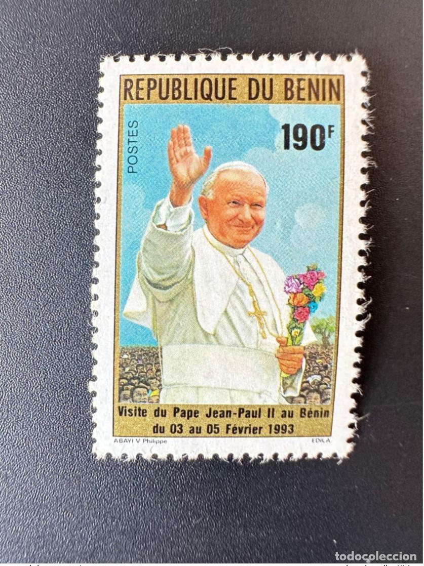 Sellos: Benin 1993 Mi. 536 Visita del Papa Juan Pablo II papal