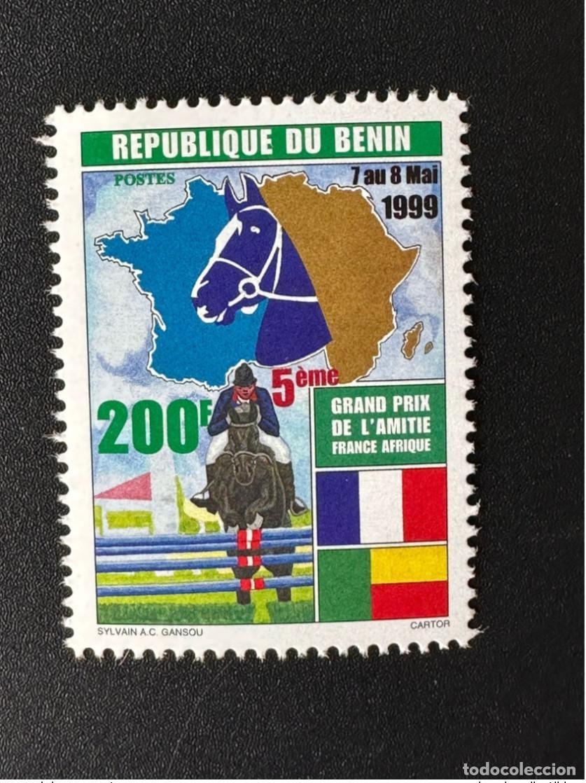 Sellos: Benin 1999 Mi. 1225 200 F Faune Cheval Horse Gran Premio de l'Amiti&eacute; Francia &Aacute;frica