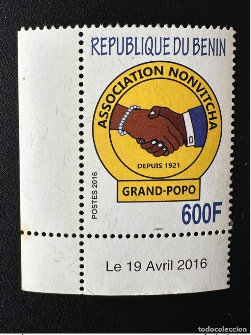 Sellos: Ben&iacute;n 2016 Mi. A1673 600F Asso. Sello Nonvitcha Grand-Popo desde 1921 1 MNH**