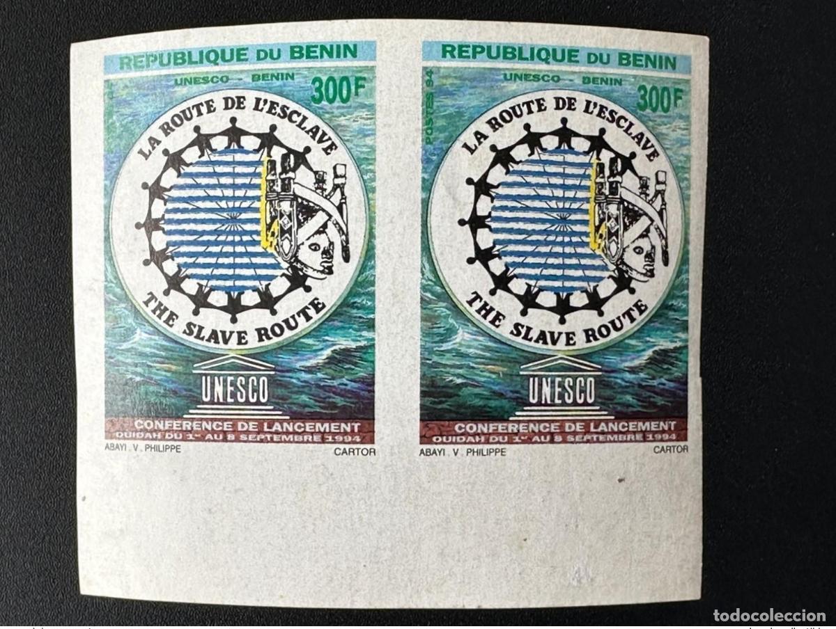 Sellos: Benin 1994 Mi. 620 IMPERF ND 300F Conferencia de Ouidah la UNESCO sobre Ruta del Esclavo