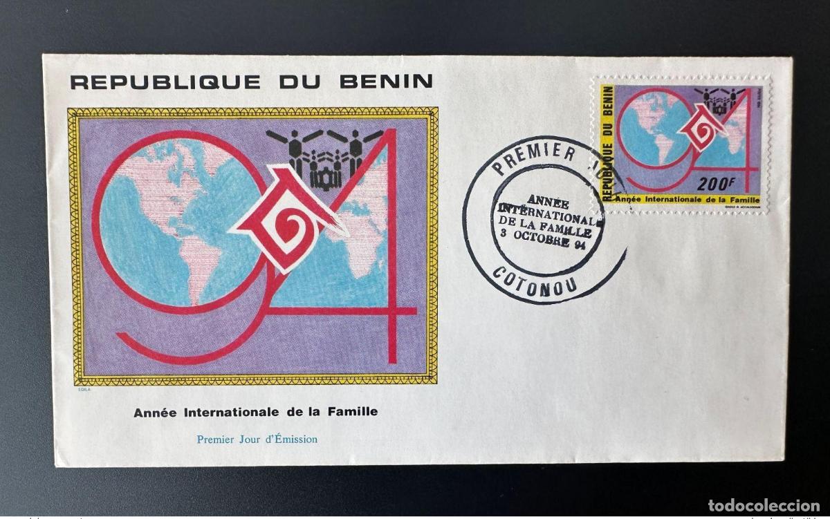 Sellos: Benin 1994 Mi. 622 FDC Primer d&iacute;a A&ntilde;o Internacional de la Familia
