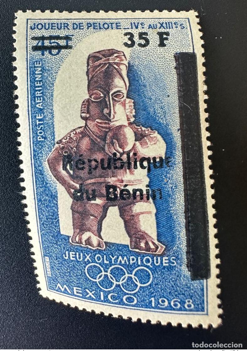 Sellos: Ben&iacute;n 1997/2000 Mi. 1086 Pelotero sobrecargado de los Juegos Ol&iacute;mpicos M&eacute;xico