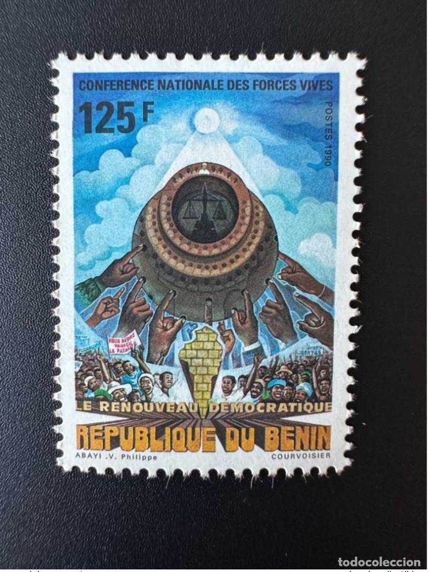 Sellos: Conferencia Nacional de Renovaci&oacute;n Democr&aacute;tica Mi. 504 Benin 1990
