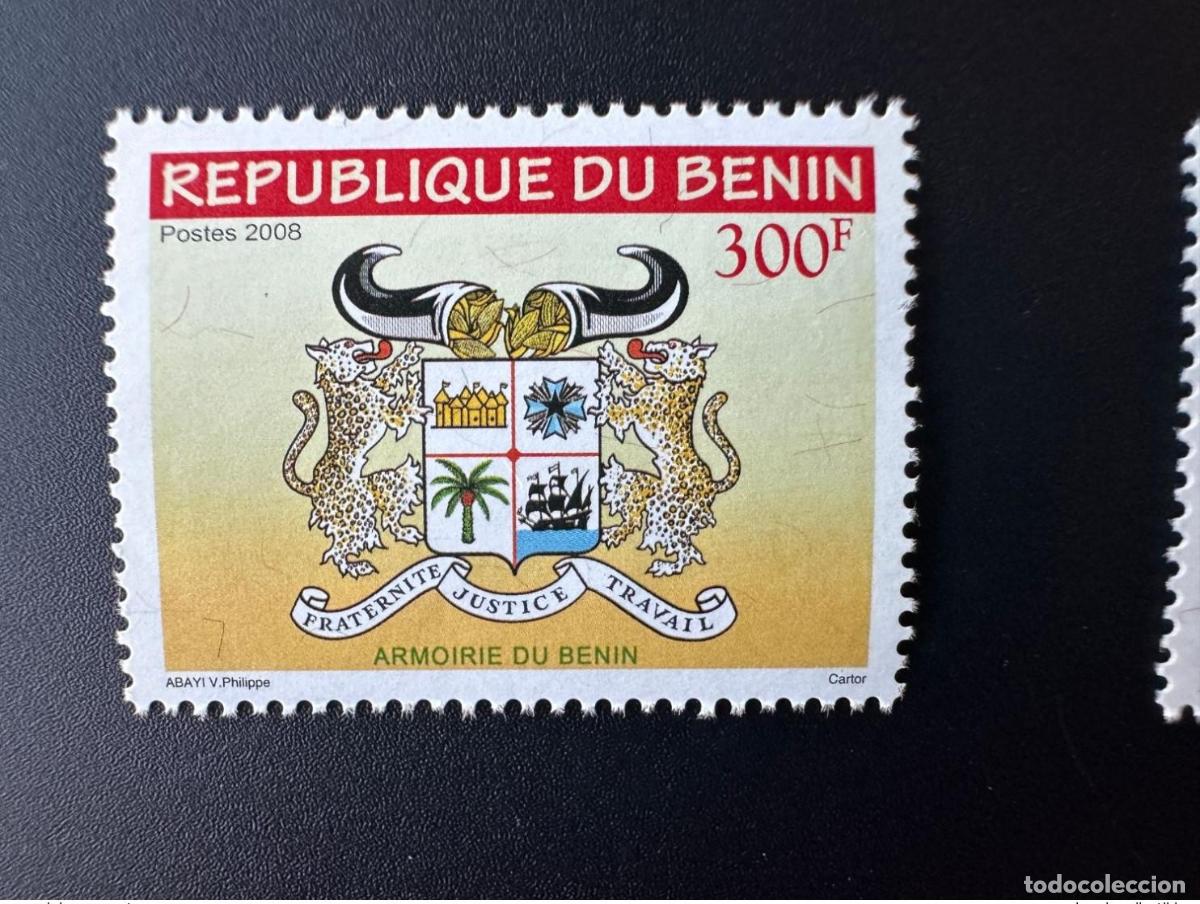 Sellos: Ben&iacute;n 2008 Mi. Un hilo de seda 1458 Y Seidefaden Armoirie 300 F MNH**