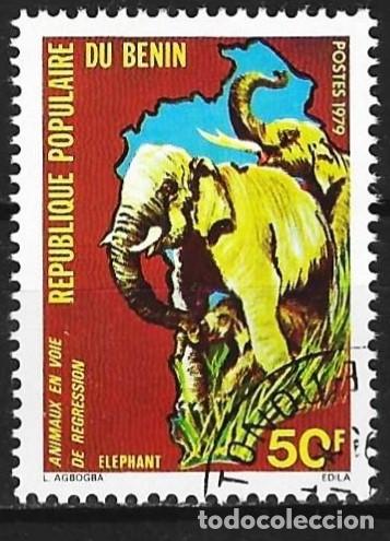 Sellos: Benin 1979 - Mi 194 - YT 460 - Fauna : Elefante