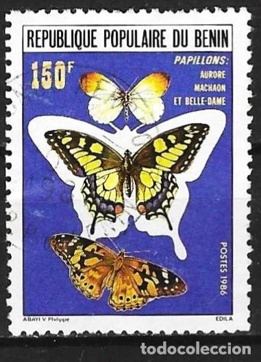 Sellos: Benin 1986 - Mi 447 - YT 644 - Mariposa