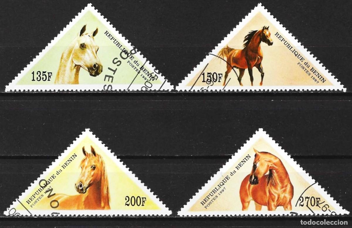 Sellos: Benin 1997 - Mi 929 a 932 - YT 738 a 741 - Fauna : Caballos