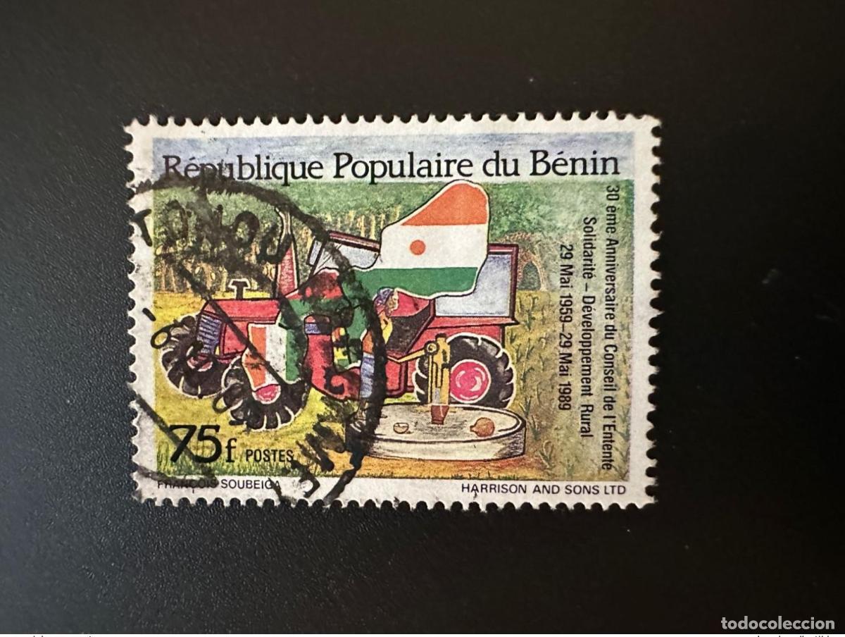Briefmarken: Ben&iacute;n 1989 Mi. El A481 cancel&oacute; Consejo de la Entente para Desarrollo Rural Solidario