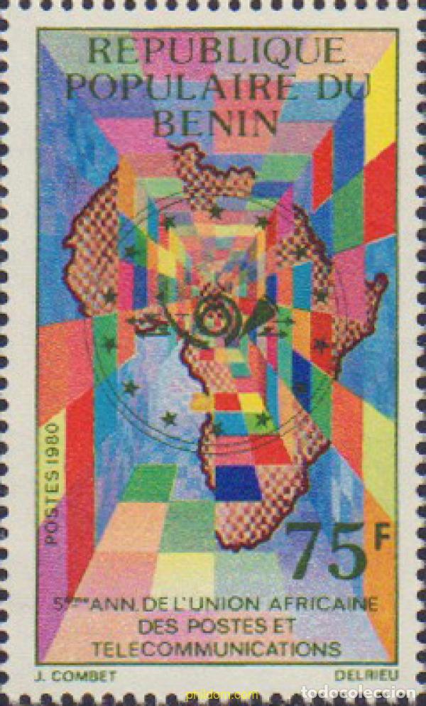 Sellos: 204114 MNH BENIN 1980 5 ANIVERSARIO DE LA UNION AFRICANA DE CORREOS Y TELECOMUNICACIONES