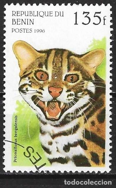 Sellos: Benin 1996 - Mi 810 - YT 710 AT - Fauna : Gato leopardo