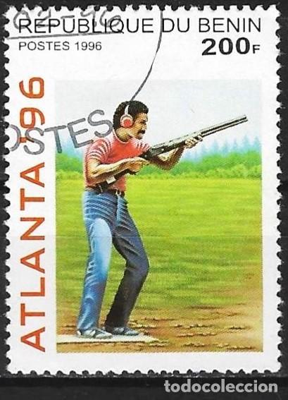 Sellos: Benin 1996 - Mi 769 - YT 710 F - J.O. de Atlanta : Tiro con carabina
