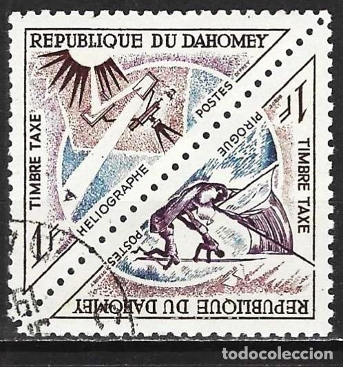 Sellos: Dahomey 1967 - Mi P37 y P38 - YT T37 y T38 - Pirag&uuml;ismo y Heli&oacute;grafo ( Sellos de Tasa )